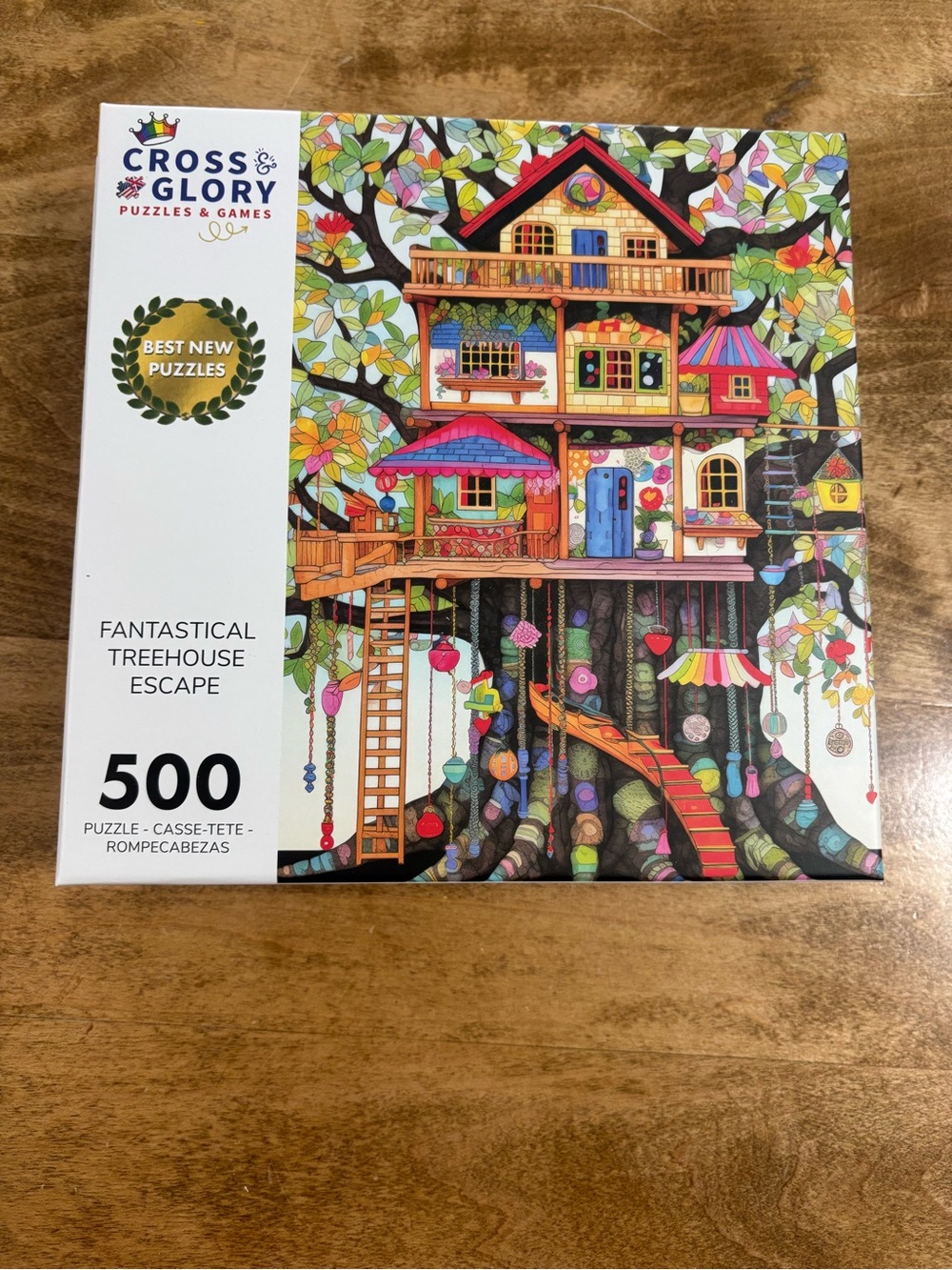 Cross+Glory 500-Piece Fantastical Treehouse Escape Puzzle - Multicolor
